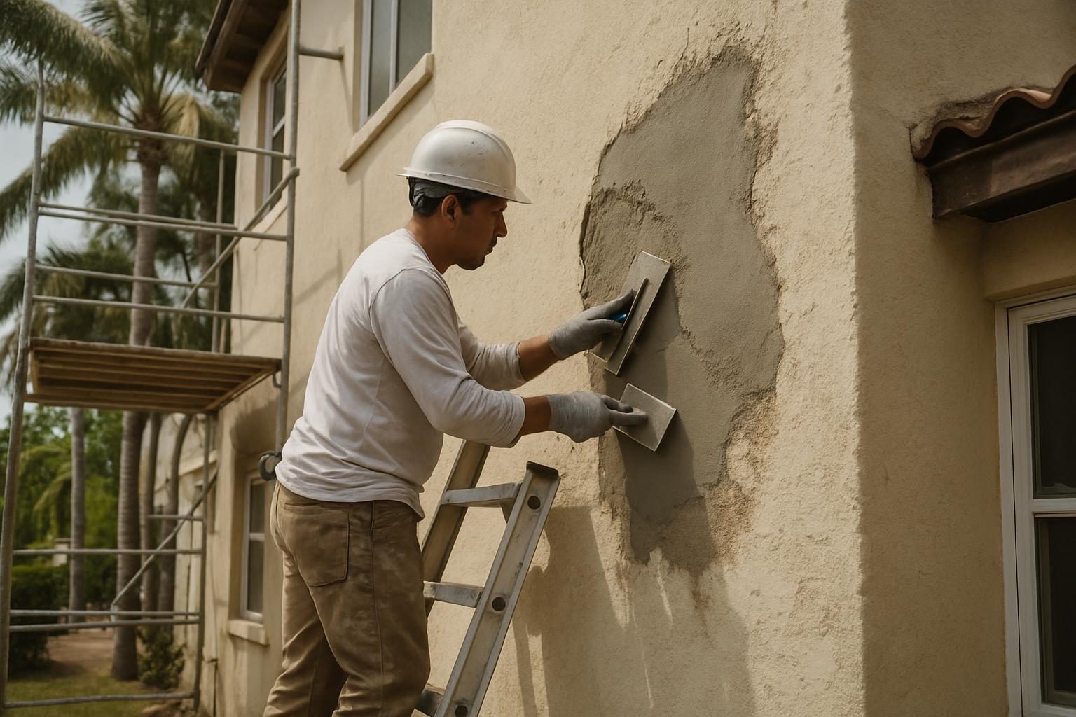 Stock photo: Stucco Restoration